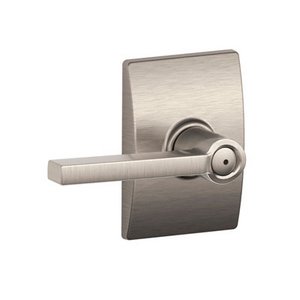 Schlage F40LAT/CEN Latitude Privacy Leverset with Century Decorative Rosette