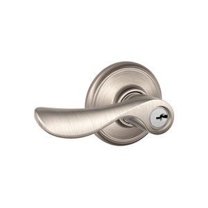 Schlage F51CHP Champagne Keyed Entry Leverset