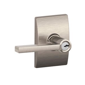 Schlage F51LAT/CEN Latitude Keyed Entry Leverset with Century Decorative Rosette