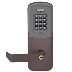 Schlage Electronic CO200CY70PRKRHO Standalone Electronic Cylindrical Classroom / Storeroom Lock with Proximity Reader and Keypad and Rhodes Lever
