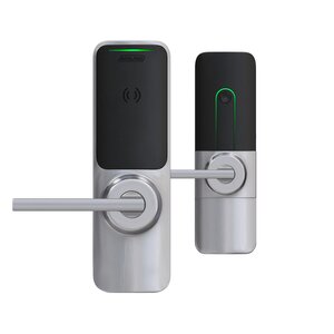 Schlage Electronic XE360TOFBSMP6LAT XE360 Series Wireless Tubular Lock Offline Push Button Function with Smart Mobile Reader and Latitude Lever