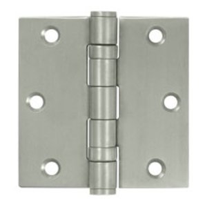 Deltana SS35B Ball Bearing 3-1/2 Inch x 3-1/2 Inch Stainless Steel Hinge with Square Corners (Sold in Pairs)