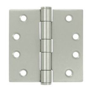 Deltana SS44 Standard 4 Inch x 4 Inch Stainless Steel Hinge with Square Corners (Sold in Pairs)