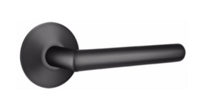 Emtek Stuttgart 5207 Brass Modern Privacy Leverset with Modern Rosette for Right Handed Doors