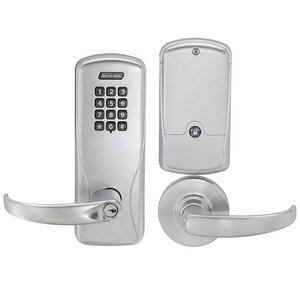 Schlage Electronic CO100CY50KPSPA Standalone Electronic Cylindrical Office Lock with Keypad and Sparta Lever