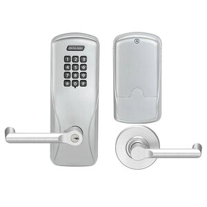 Schlage Electronic CO100CY70KPBRK Standalone Electronic Cylindrical Classroom / Storeroom Lock with Keypad and Boardwalk Lever