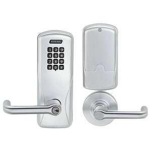 Schlage Electronic CO100CY50KPTLR Standalone Electronic Cylindrical Office Lock with Keypad and Tubular Lever