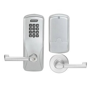 Schlage Electronic CO100CY70KPLON Standalone Electronic Cylindrical Classroom / Storeroom Lock with Keypad and Longitude Lever
