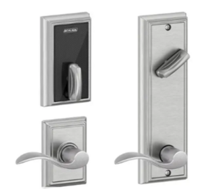 Schlage Electronic FE410FADD512ACC Control Smart Interconnected Lock UL Listed with Addison Trim and Accent Lever with 5-1/2 Inch Bore Spacing