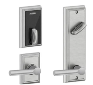 Schlage Electronic FE410FADD512BRW Control Smart Interconnected Lock UL Listed with Addison Trim and Broadway Lever with 5-1/2 Inch Bore Spacing