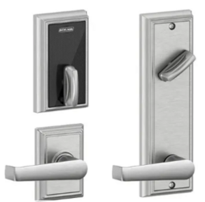 Schlage Electronic FE410FADD512ELA Control Smart Interconnected Lock UL Listed with Addison Trim and Elan Lever with 5-1/2 Inch Bore Spacing