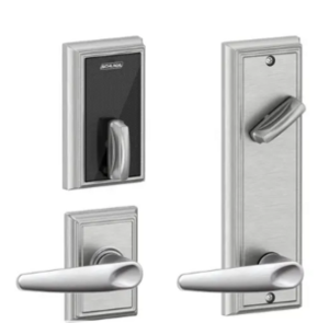 Schlage Electronic FE410FADD512JAZ Control Smart Interconnected Lock UL Listed with Addison Trim and Jazz Lever with 5-1/2 Inch Bore Spacing
