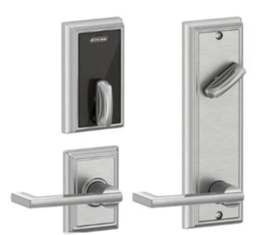 Schlage Electronic FE410FADD512LON Control Smart Interconnected Lock UL Listed with Addison Trim and Longitude Lever with 5-1/2 Inch Bore Spacing