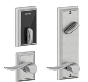 Schlage Electronic FE410FADD512SAC Control Smart Interconnected Lock UL Listed with Addison Trim and longitude Lever with 5-1/2 Inch Bore Spacing