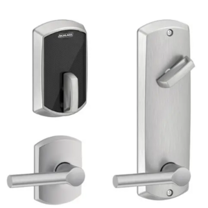 Schlage Electronic FE410FGRW512BRW Control Smart Interconnected Lock UL Listed with Greenwich Trim and Broadway Lever with 5-1/2 Inch Bore Spacing