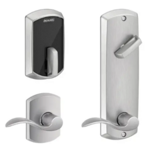 Schlage Electronic FE410FGRW512ACC Control Smart Interconnected Lock UL Listed with Greenwich Trim and Accent Lever with 5-1/2 Inch Bore Spacing