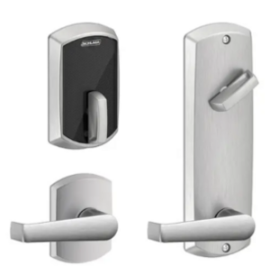 Schlage Electronic FE410FGRW512ELA Control Smart Interconnected Lock UL Listed with Greenwich Trim and Elan Lever with 5-1/2 Inch Bore Spacing