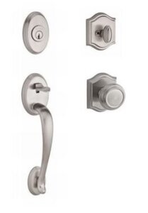 Baldwin SCCOLxTRATAR Reserve Columbus Single Cylinder Handleset with Traditional Knob and Traditional Arch Rosette