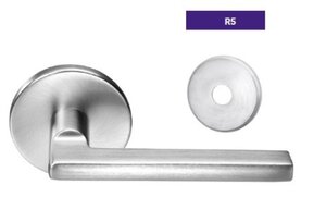 ASSA Abloy Accentra TBR5RL202 Privacy Bedroom Bath Tubular Lock with TB Hudson Lever and R5 Rose