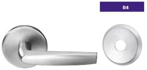 ASSA Abloy Accentra TCR4RL255D Double Double Dummy Thru Bolted Tubular Lock with TC Lever and R4 Rose