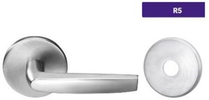 ASSA Abloy Accentra TCR5RL202 Privacy Bedroom Bath Tubular Lock with TC Lever and R5 Rose