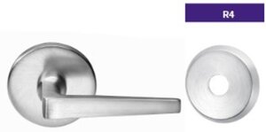 ASSA Abloy Accentra TDR4RL255 Single Dummy Trim Thru Bolted Tubular Lock with TD Lever and R4 Rose