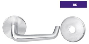 ASSA Abloy Accentra TIR5RL202 Privacy Bedroom Bath Tubular Lock with TI Lever and R5 Rose