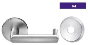 ASSA Abloy Accentra TQR4RL255 Single Dummy Thru Bolted Tubular Lock with TQ Lever and R4 Rose