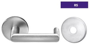 ASSA Abloy Accentra TQR5RL201 Passage Closet Tubular Lock with TQ Lever and R4 Rose