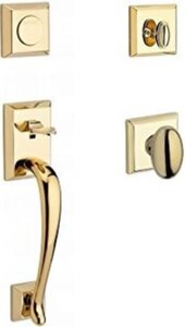 Baldwin FDNAPxELLTSR Reserve Napa Full Dummy Handleset with Ellipse Knob and Traditional Square Rosette