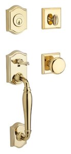 Baldwin SCWESxROUTSR Reserve Westcliff Single Cylinder Handleset with Round Knob and Traditional Square Rosette