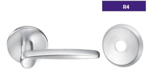 ASSA Abloy Accentra TUR4RL202 Privacy Bedroom Bath Tubular Lock with TU Lever and R4 Rose