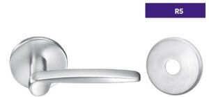 ASSA Abloy Accentra TUR5RL202 Privacy Bedroom Bath Tubular Lock with TU Lever and R5 Rose