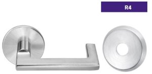 ASSA Abloy Accentra UBR4RL255D Double Dummy Thru Bolted Trim with UB Lever and R4 Rose
