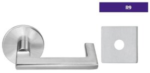ASSA Abloy Accentra UBR9RL255 Single Dummy Thru Bolted Tubular Lock with UB Lever and R9 Rose