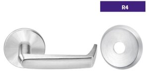 ASSA Abloy Accentra UCR4RL255 Single Dummy Thru Bolted Tubular Lock with UC Lever and R4 Rose