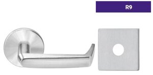 ASSA Abloy Accentra UCR9RL255 Single Dummy Thru Bolted Tubular Lock with UC Lever and R9 Rose