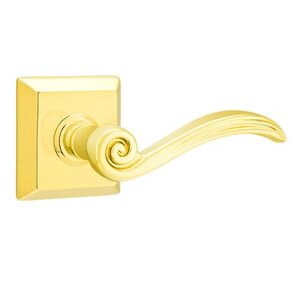 Emtek Elan 8131 Passage Leverset with Quincy Rosette for Left Handed Doors