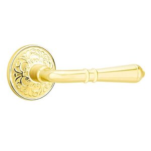 Emtek Turino 8206 Privacy Leverset with Lancaster Rosette for Left Handed Doors