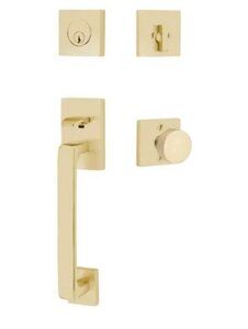 Emtek 4820 Baden Sectional Single Cylinder Handleset with Round Knob