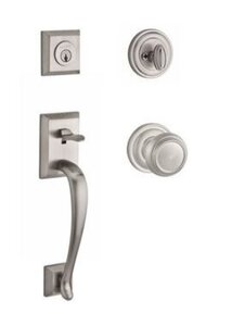Baldwin SCNAPxTRATRR Reserve Napa Single Cylinder Handleset with Traditional Knob and Traditional Round Rosette