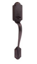 Kwikset 815ANTNLRH Passage Arlington Handleset with Tustin Interior Trim No Deadbolt for Right Handed Doors