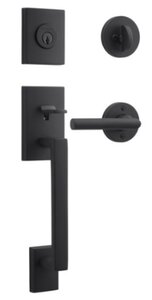 Baldwin SCLAJxTUBCRR Reserve La Jolla Single Cylinder Handleset with Tube Lever and Contemporary Round Rosette
