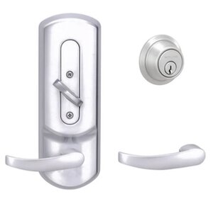 Schlage CS210-B500PNEPxPLY Neptune Entrance Door Lever Set with Plymouth Trim