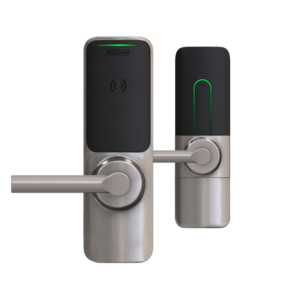 Schlage Electronic XE360TOFBSMP6BRW XE360 Series Wireless Tubular Lock Offline Push Button Function with Smart Mobile Reader and Broadway Lever