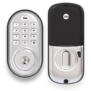 Yale Real Living YRD216-ZW2 Assure Push Button Deadbolt with Z-Wave