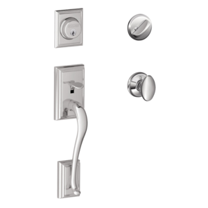 Schlage F60ADDxSIE Addison Single Cylinder Handleset with Siena Interior Knob
