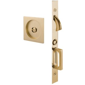 Emtek 2185 Square Privacy Pocket Door Mortise Lock for 1-1/2" Thick Doors