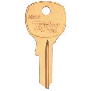 Ilco NA14BR Taylor NCL NA14 Key Blank Brass Finish *MUST BE PURCHASED IN MULTIPLES OF 50*