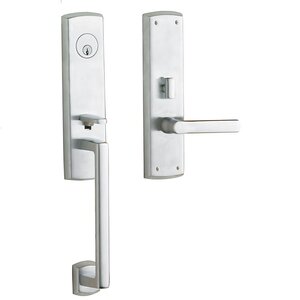 Baldwin M516.RENT Estate Soho Single Cylinder Mortise Handleset for Right Handed Doors